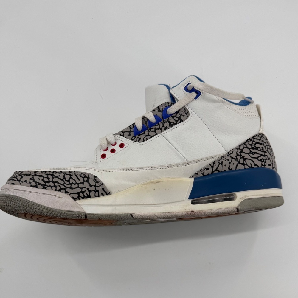 Jordan 3 Retro Wizards Mens White Blue CU1110-010 Elephant Print - Picture 4 of 10